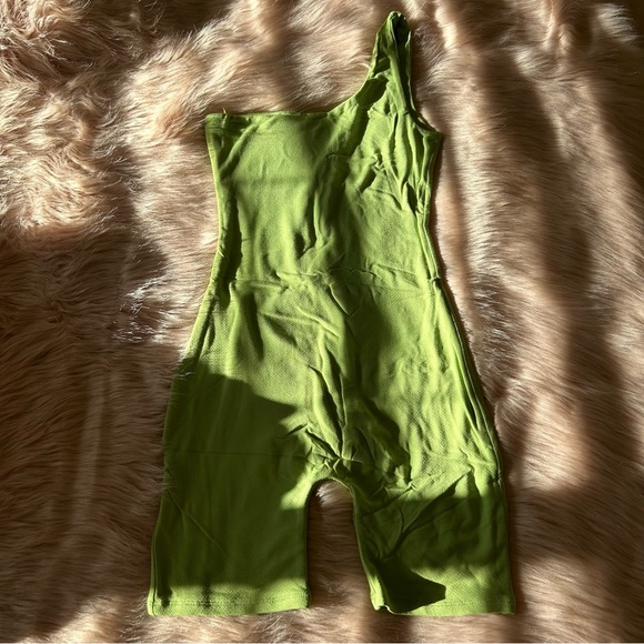 naked wardrobe Pants - Naked Wardrobe The NW Sideways Romper in Kiwi